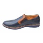 Pantofi barbati casual din piele naturala bleumarin - GKR90BLU